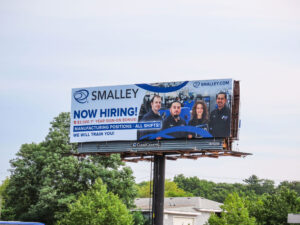 now hiring billboard