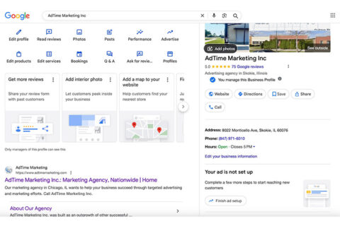 Creating a Google Business Profile