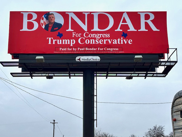 Bondar billboard.