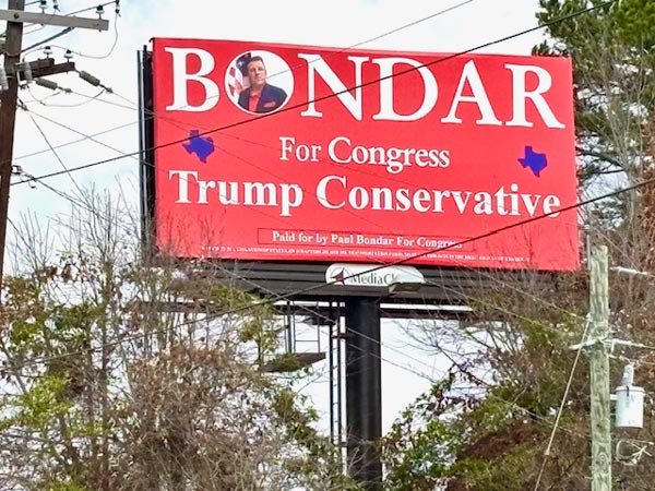 Bondar billboard.