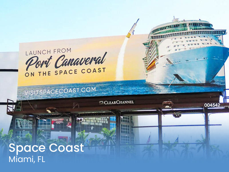 Sapce Coast, Miami, FL billboard.