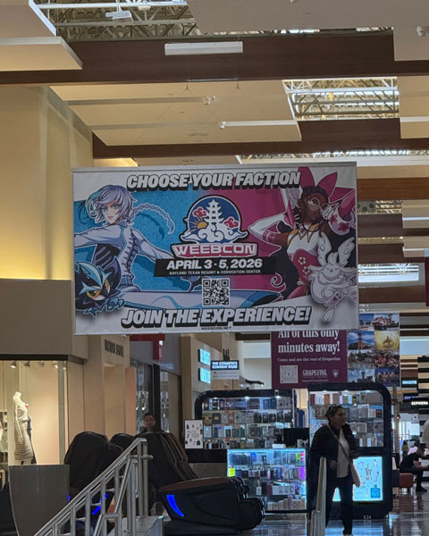 Weebcon banner.