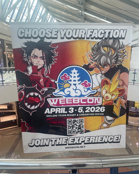 Weebcon banner.