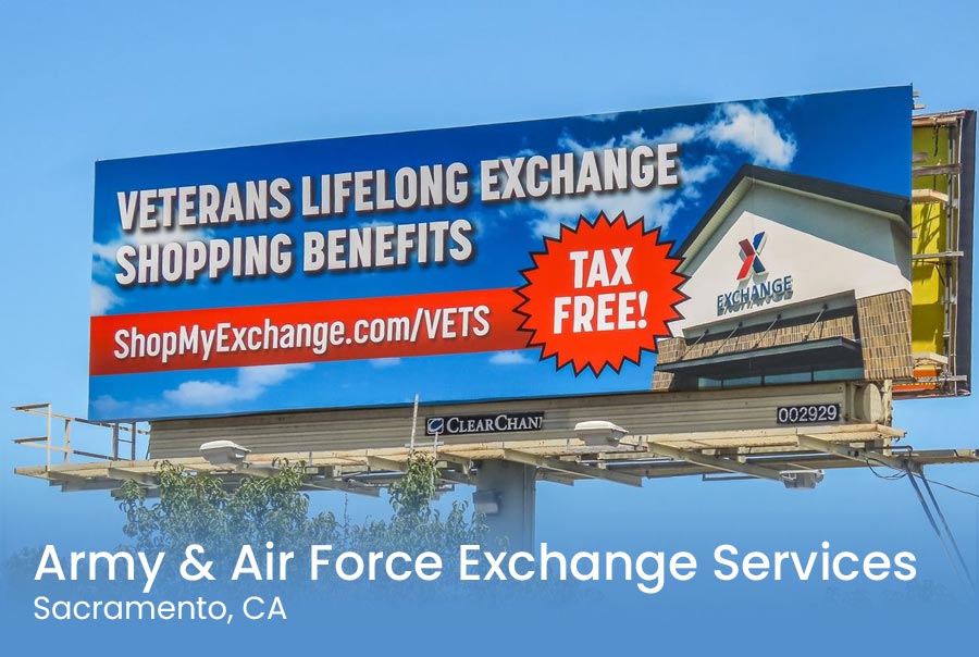 Army & Air Force Exchange Service banner.